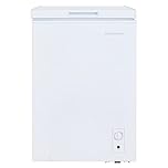 Cookology CCFZ99WH Freestanding Chest Freezer in White - 99 Litre Capacity - Suitable for Outbuildings & Garages - Adjustable Feet - Freezer and Refrigeration Modes - Temperature Control