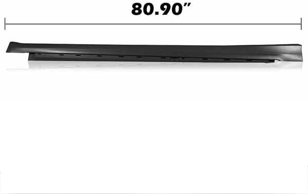 Miniatura 5 de Moldeo de panel basculante negro mate compatible con Fo.rd Fusion SE S Platinum Right Exterior-Rocker Panel Molding Trim 2019-2018 DS7Z5410176A