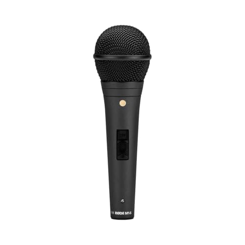 RØDE M1-S Microfono Dinamico per Performance Live, Per Voce, Palco e Presentazioni, Capsula al Neodimio, Diagramma Cardioide