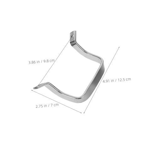 4 piezas de manija de olla de acero inoxidable para olla a presión y olla de sopa, manija resistente para cocina con espacio entre orificios de 9.8 cm miniatura 2