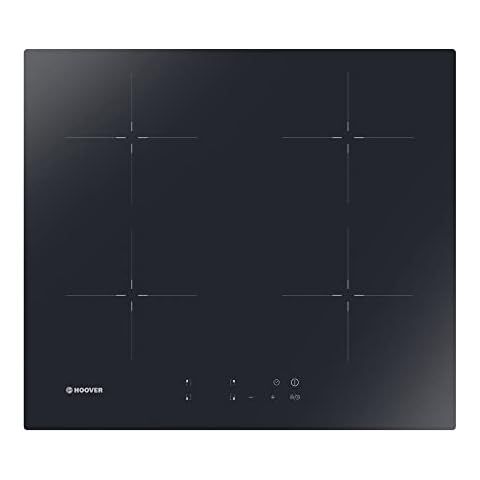Hoover HI642CTT 60cm Touch Control 4 Zone Induction hob, Pause&Boost functions, Black Glass Cover