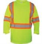 212 Main High Viz Class 2 Long Sleeve T - Shirt, 2XL - Yellow
