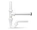 Plumb Pak 333QLK Push Fit Kitchen End Outlet Disposal Kit with P-Trap, White