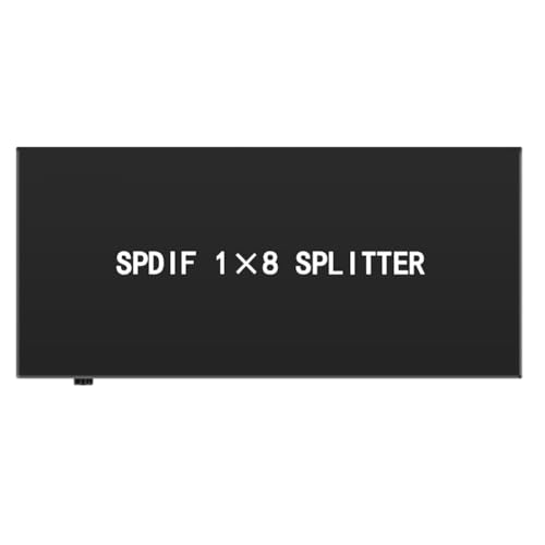 Jnchdghwa Divisor de Audio Óptico 1 en 8 Salidas Fibra Óptica Digital Toslink S/PDIF Theater, Altavoces, Enchufe UE