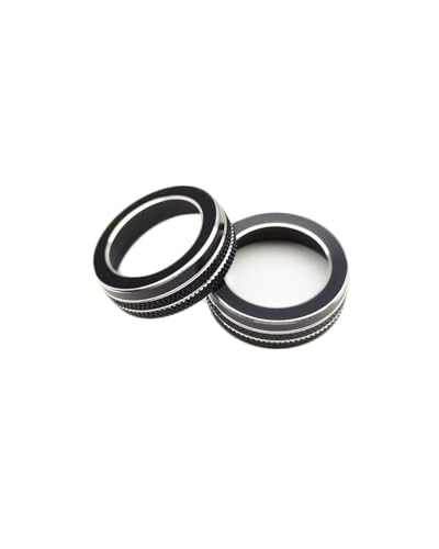 Temperature Adjustment Knob for Festa Air Conditioner Knob Decorative Ring Climate Control HVAC (Silver)