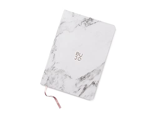 Takenote - Marble - Bullet Journal Flex Colors - Tamaño A5 - 15 x 21 cm - Interior Trama de Puntos - 192 Páginas de 140 gr - Encuadernación Flexible - Incluye Pegatinas y Plantillas Bullet Cover