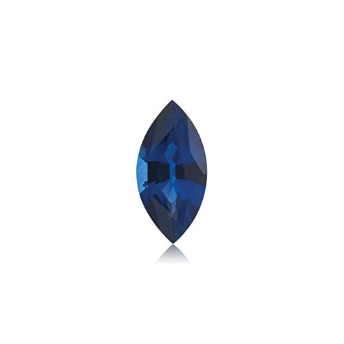0.10-0.12 Cts Aaa Marquise Cut Swiss Made Rough Synthetic Blue Sapphire (1 Pc) Loose Gemstone #TOP1