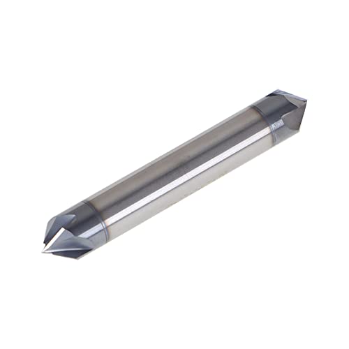 Image of 3 /8 Inch Milling Cutter 4 Slot Double End Spiral Carbide End Milling Cutter Suitable for Aluminum Cutting Nonferrous Metals