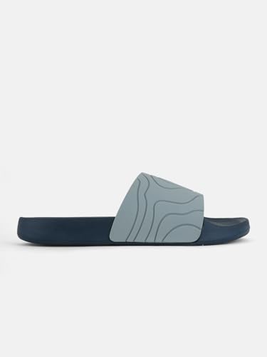 Image of Men & Boys Embossed Sliders | Soft EVA Flip Flops & Slippers