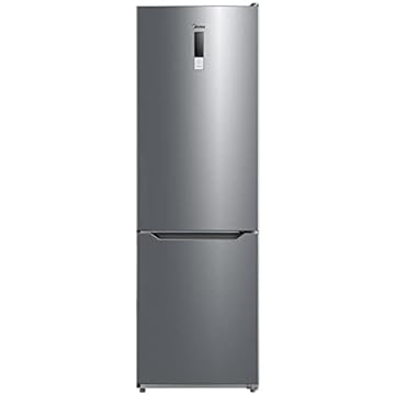 Midea MDRB424FGD02 frigorifero con congelatori, 310 L, 188 KWH/annum, Luce LED, Nofrost, Controllo digitale, 38 dB, Inox, Compressore Inverter