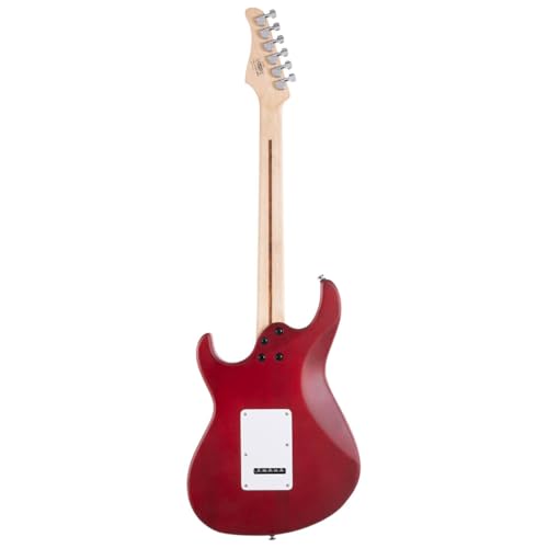 Image of Cort G115SE CRD Electric Guitar - Double Cutaway, H-S-S Pickup Configuration, Beveled Heel & Satin Neck Finish