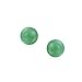 Simple Dyed Gemstone Green Aventurine Round Ball Stud Earrings For Women .925 Sterling Silver 8MM