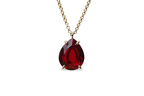 Collier Grenat Anemone en or 14k, un bijou de déclaration d'exception - 3