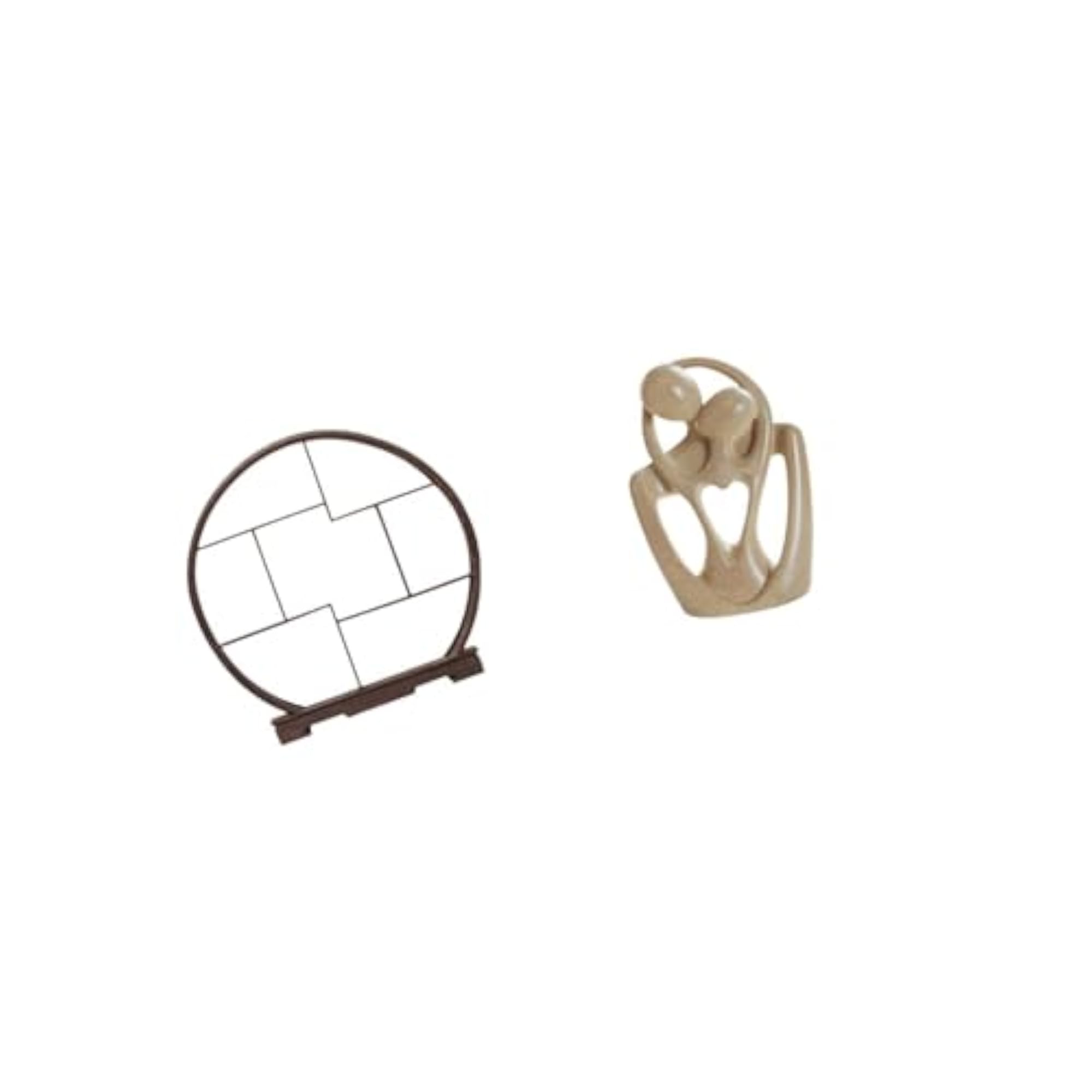 Wooden Abstract Display Stand for Home Decor