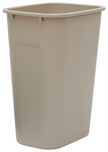 Winco PWR-41BE - Cesta de basura, 10 galones, color beige