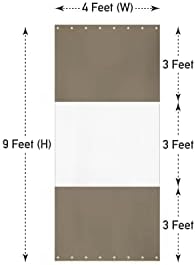 Covers & All Vinyl Outdoor Curtains for Patio Waterproof – 12 oz Outdoor Clear Panel Curtains, Gazebo Curtains with Brass Grommets for Pergola, Porch & Patio Walls for Winter (9 x 4 ft, Beige) — view 6