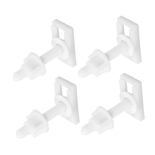 Mobestech 4個トイレ便座固定ネジ ユニバーサル便座ヒンジボルト 高耐久製 トップ固定プ 簡単取付 トイレ部品交換用