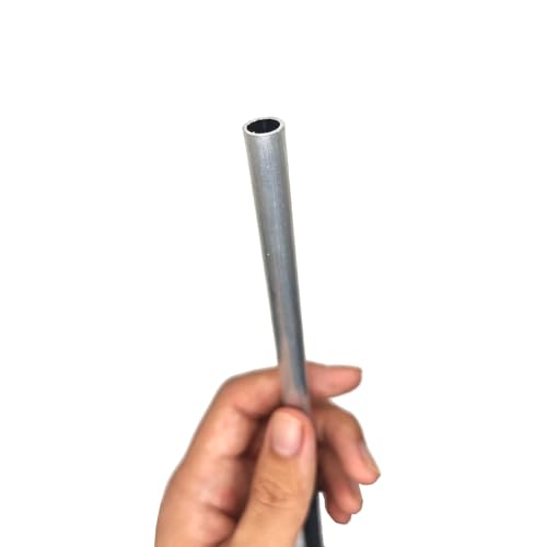 Leluo Tubo de aluminio recto rígido, pared delgada y gruesa, diámetro exterior de 3-12 mm, tubo redondo de aluminio 6061 Edificios(OD10 ID2mm)