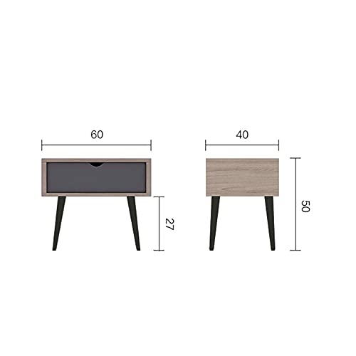 Table de nuit avec tiroir compacte et design moderne en bois - 2