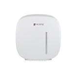 San Jamar Timeless Jumbo Tissue Dispenser, Single Roll Holder with 9" Roll Capacity, Durable Construction with Viewing Window for Commercial Bathrooms & Restrooms, White