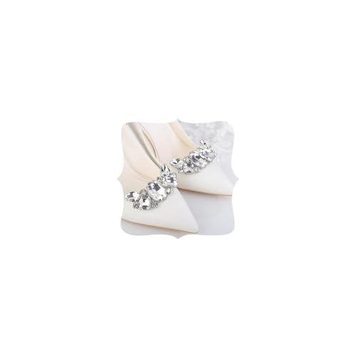 Boucles de chaussures papillon en strass bijoux de souliers amovibles pour mariée et soirée