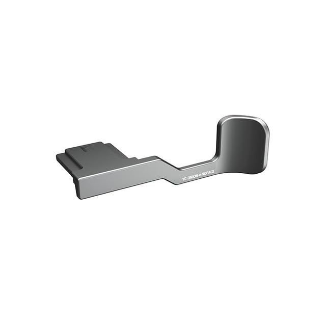 AECAM - YC Onion Fujifilms X100V Handle Thumb GrIР Camera Kit Quick Release L Plate Hand Grip Leather Texture L Bracket Cage Kit (Silver)