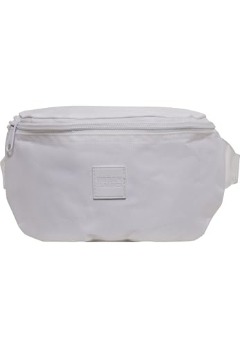 Urban Classics Unisex Gürteltasche Logo Patch Hip Bag, Weiß, Einheitsgr e EU