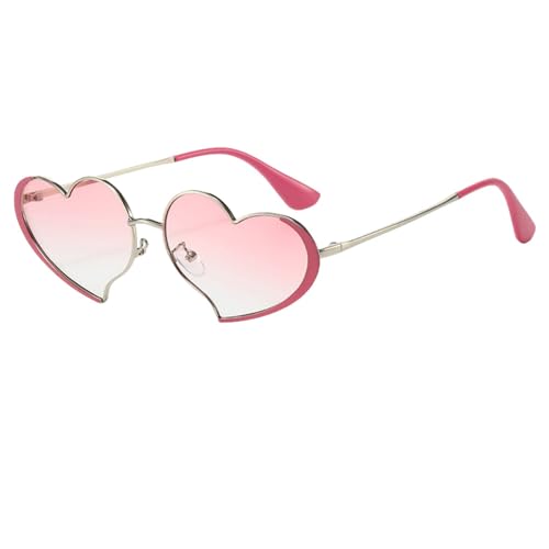 Lunettes de soleil cœur en métal anti-éblouissement pour les yeux sensibles