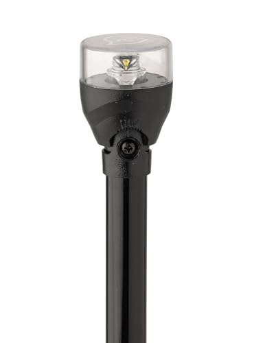 Image of Attwood 5558-P12A7 All-Round LED Fold Down Navigation Light Black Base, 12-Inch