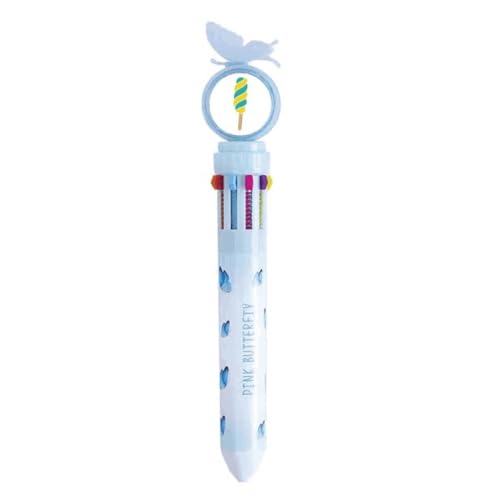Stylo à bille rétractable multicolore jaune vert Sweet Ice fournitures scolaires