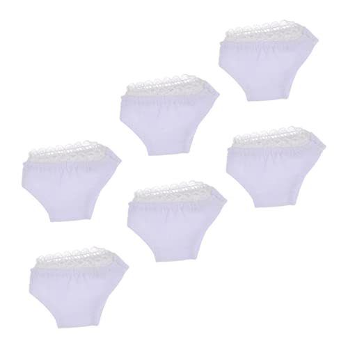 VICASKY 6 Uds Adornos De Vestir Artesanías para Vestido Encantador Pañales para Mujer Accesorios Elásticos para Muñecas De Verano Bragas para Hacer Bebés Ropa Interior