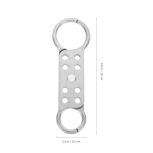 Image of Safety Lock Hasp Aluminum Hasp Tagout 8 Holes Double-end Padlock for Industrial Use