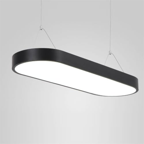 Lámparas de comedor blancas colgantes lineales de techo con pantalla integrada LED