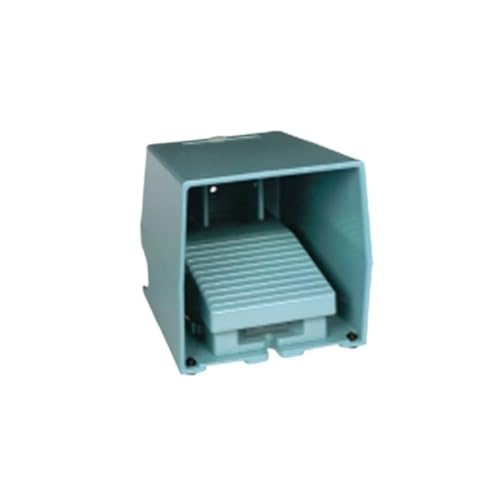 Interruptor de pie XPEM611 metálico con contactos robustos 2NC y 1NA