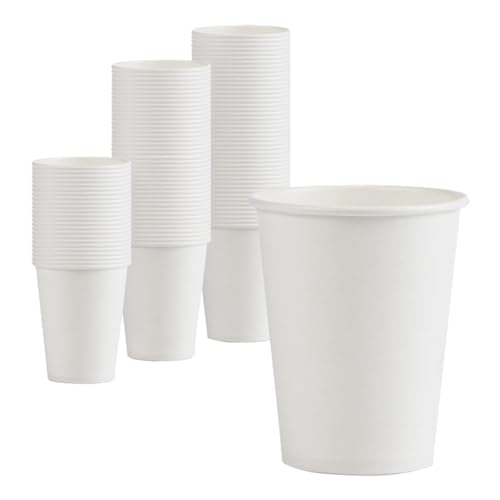 【進級・人気】ZsunNa 使い捨て紙コップ ペーパーカップ 環境に優しい 耐熱紙コップ 8オンス ホワイト結露に強い 強化版 しっかりした紙コップ容器 建設現場向け 業務用 うがい用 商い用 大容量 ホット・コールド両用 普段使いに適したサイズ 200個