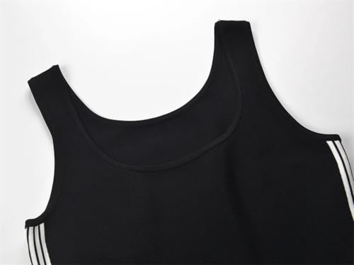 Women's Knitted Striped Mini A-Line Skirt3