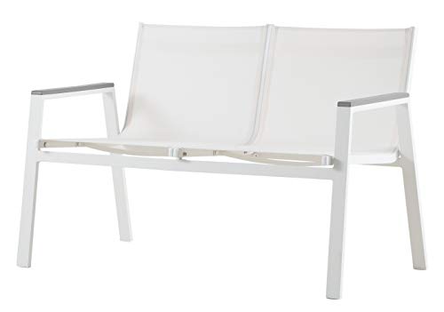 Sof� 2 plazas Aluminio para Exterior. 1� Calidad. Mod. Inca. 125x73x82cm