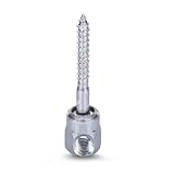 Sammys 8021957-25 1/4 x 2'' Horizontal Rod Anchor Super Screw with 3/8 in. Threaded Rod Fitting, for Wood (Pkg.=25) , Zinc