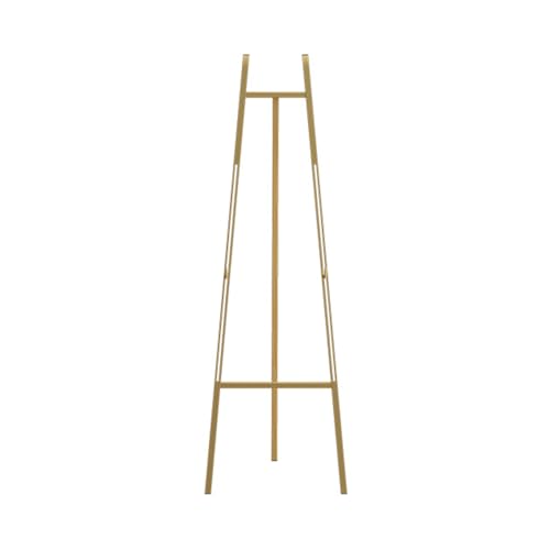 Caballete portátil con trípode de 141 cm, caballete de artista para letreros de boda, tablero de dibujo, caballete de metal resistente en colores negro/blanco/dorado