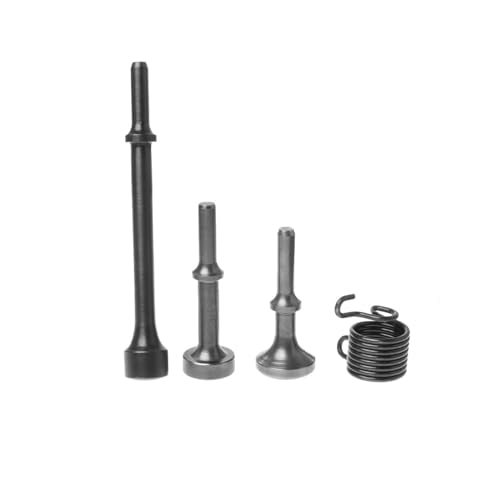 Martello pneumatico, 3 punte for martello pneumatico ad aria compressa, punte lunghe e 1 riparazione di pneumatici a molla