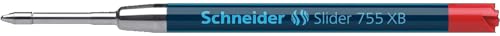 Image of MADHAVI STATIONERS Schneider 755 Extra Bold Refill - Plug+Play Series Universal fit - Pack of 4 (Red Ink)