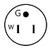 Parkworld 691791 Adapter Cord 15 Amp 5-15P Male to 30 Amp L6-30R Locking Connector Female (ONLY Output 125V 15A)