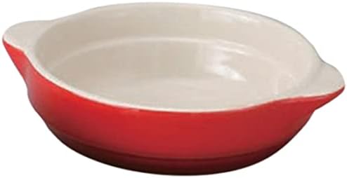 Set of 10 Gratin Dish, Stacked Round Gratin RD, 6.9 x 5.7 x 1.7 inches (17.6 x 14.5 x 4.3 cm), Made Overseas Tableware, Cafe, Restaurant, Coffee, Commercial Use, Hotel