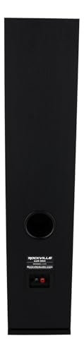 Image of Rockville Lux 654 Black Dual 6.5 inch 4-Ohm Home Audio Tower Speaker, 2-Pack