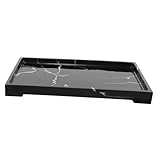 FRCOLOR 大理模様 バスルームトレイ 収納 収納トレイ 化粧台 キッチン リビング対応 樹脂製 軽量 コンパクト デスクトップ雑貨ホルダー