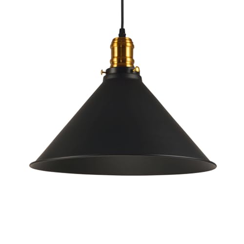 Abat-jour en métal LED rustique et plafonnier créatif café