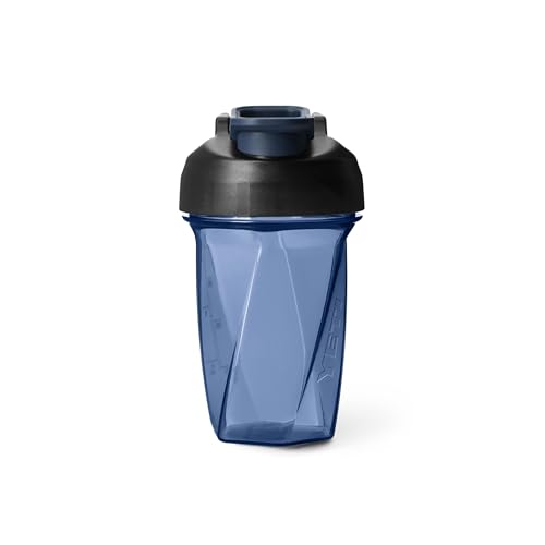 Image of YETI Yonder Helimix Vortex Blender Shaker Bottle Holds up to 20oz | No Blending Ball or Whisk | USA Made | Portable Pre Workout Whey Protein Drink Shaker Cup | Dishwasher Safe, Navy