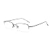 laureles Reading Glasses for Men Business Style Metal Half Frame Blue Light Blocking Readers Male Eyewear (C1, +1.25 Magnification)
