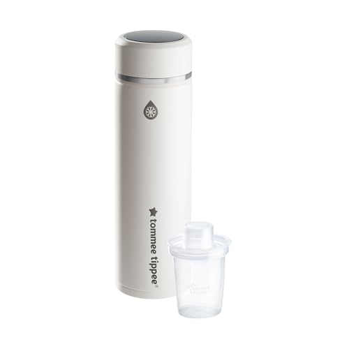 Tommee Tippee PrepGo Preparador de Biberones, tu Biberón a la Temperatura Idónea en Solo 2 Minutos, Portátil, Termo Frío con Indicador de Temperatura