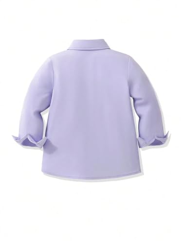 Image of Shirt for Kids | Long Sleeve Club Collar Shirts | Formal and Casual Wear | Stylish Solid Shirt for Boys and Girls | Regular Fit Buttoned and Chest Pocket